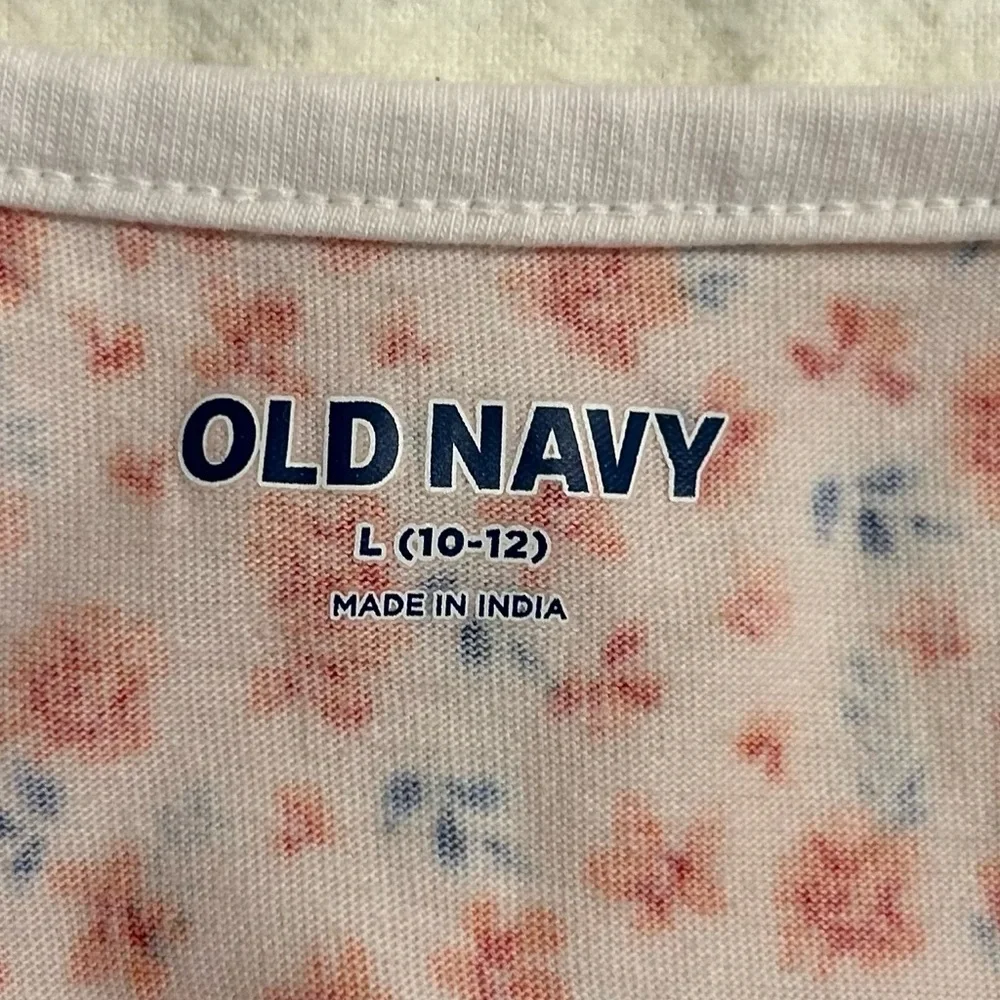 Old Navy‎ Kids Floral Dress - Orange and White
